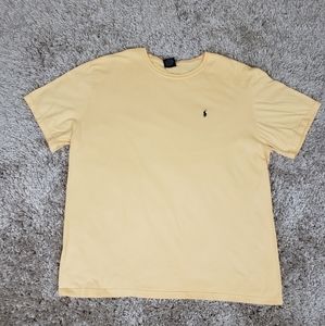 Mens Polo Ralph Lauren Yellow Tshirt Sz XL